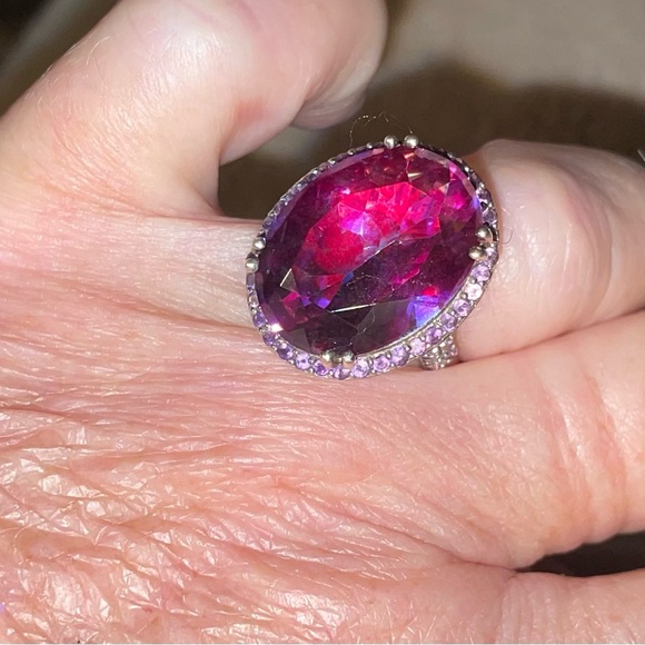 ***GENUINE ORIENTAL RUBY -HUGE STATEMENT RING-SIZE 7*** - Picture 15 of 16